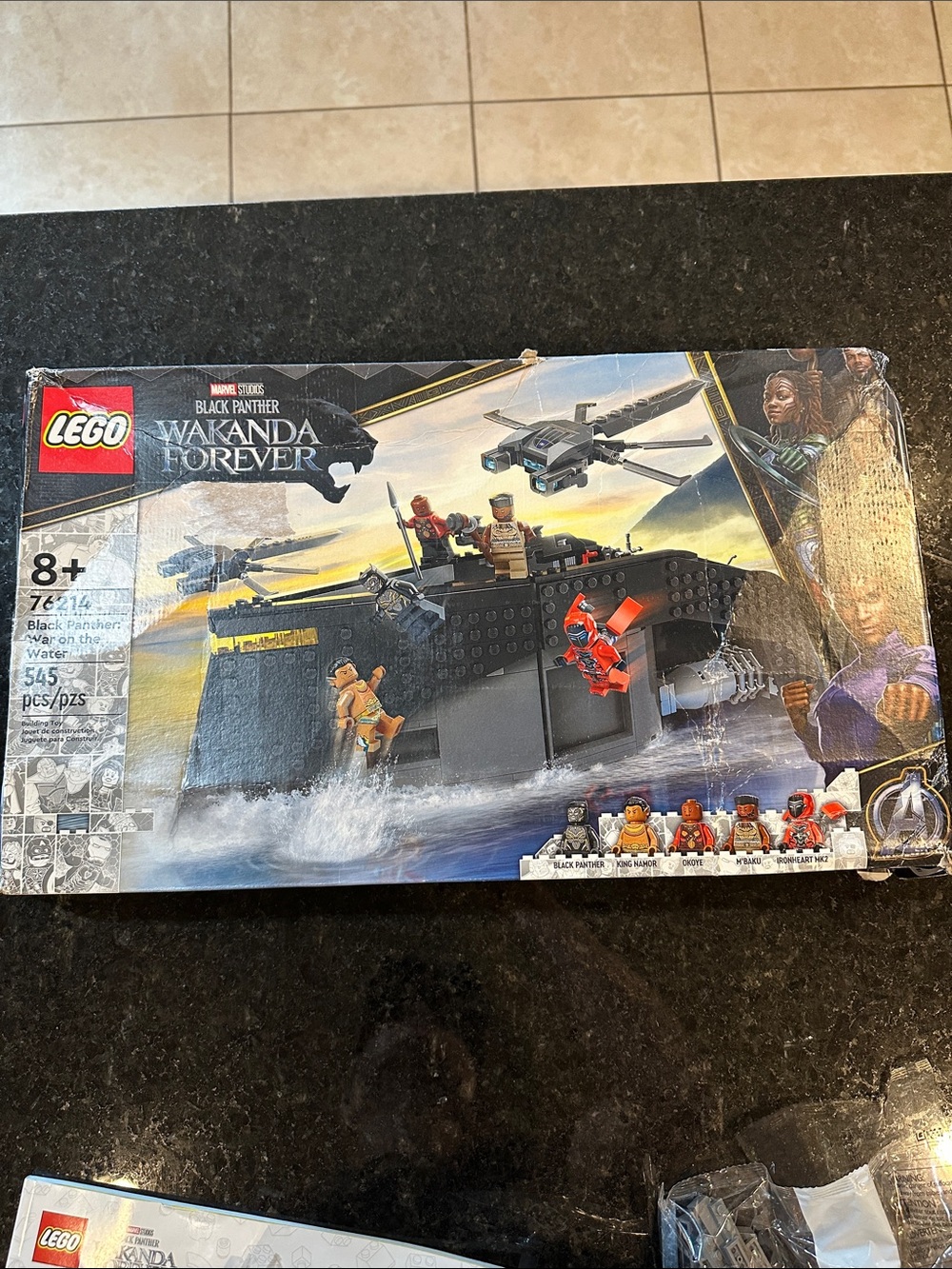 LEGO Black Panther Wakanda Forever Black Panter War on the Water 76214